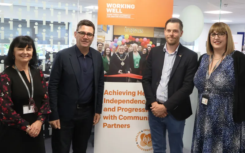 Andy Burnham Rochdale centre visit medres