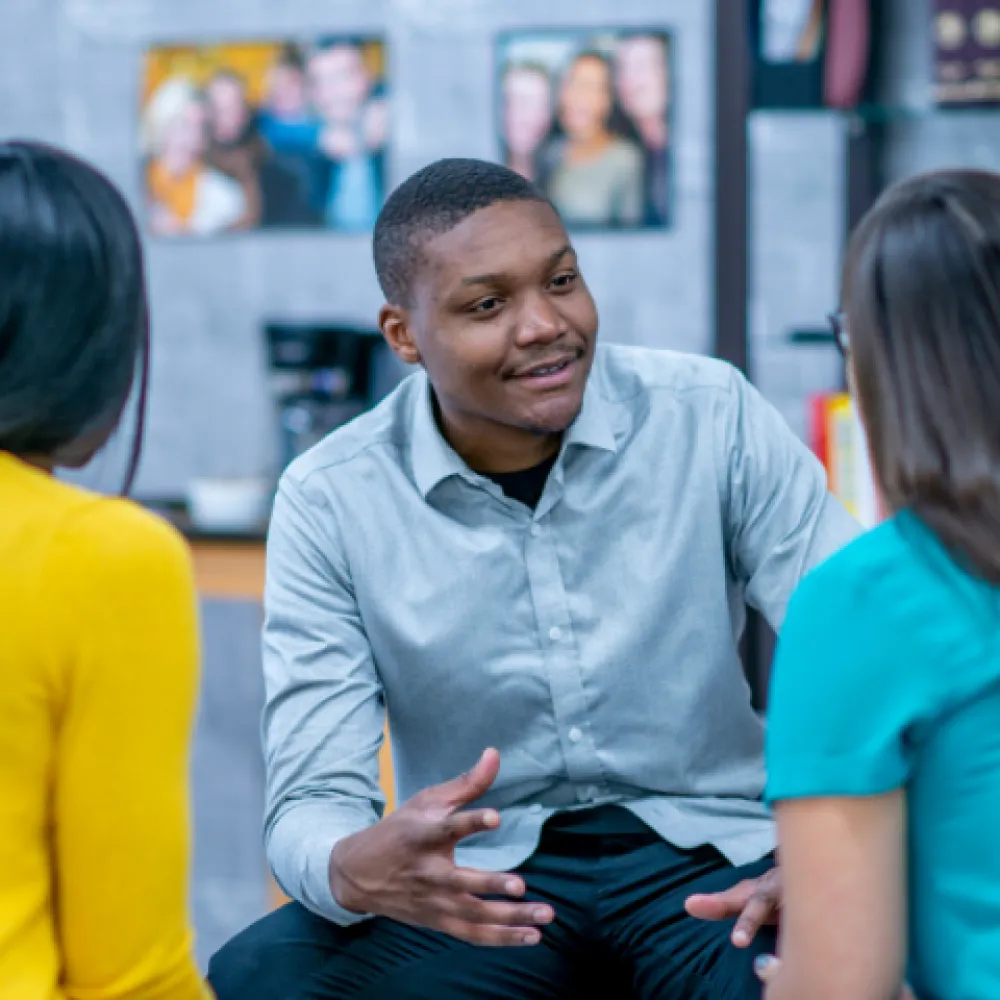 male mentor with women
