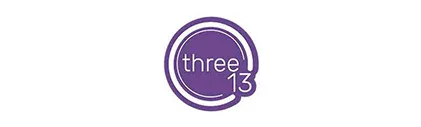 three 13 logo