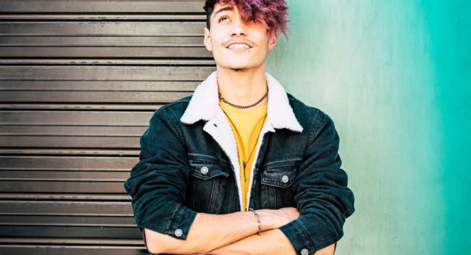 future you boy purple hair